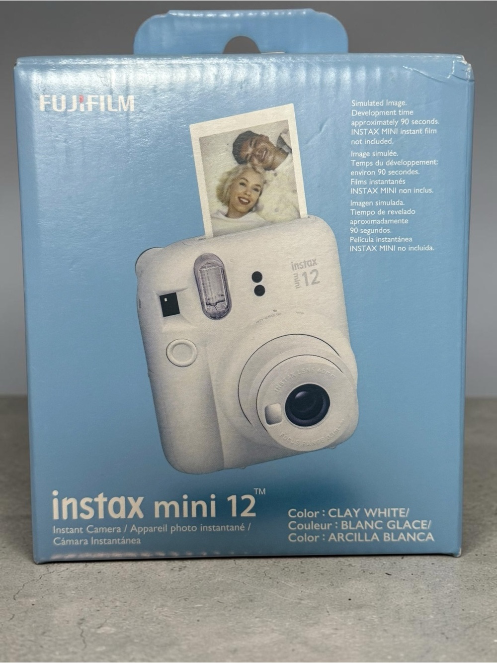 Fujifilm Instax Mini 12 Instant Camera Clay White NEW in Box